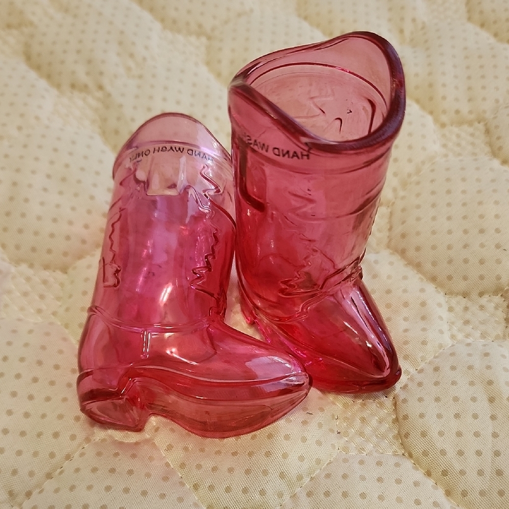 Godinger Red Boot Shot Glasses
